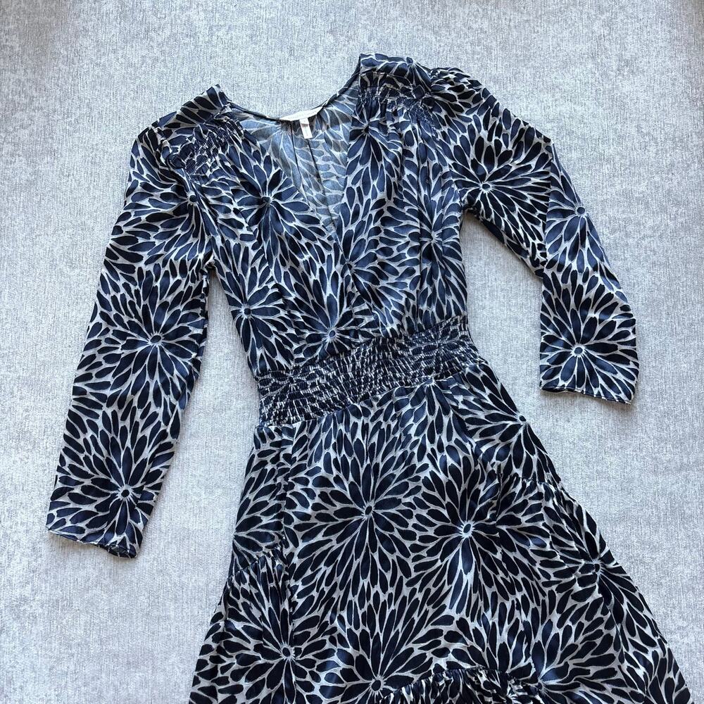 Rebecca Taylor Autumn Bloom Blue Dress - Picture 2 of 5